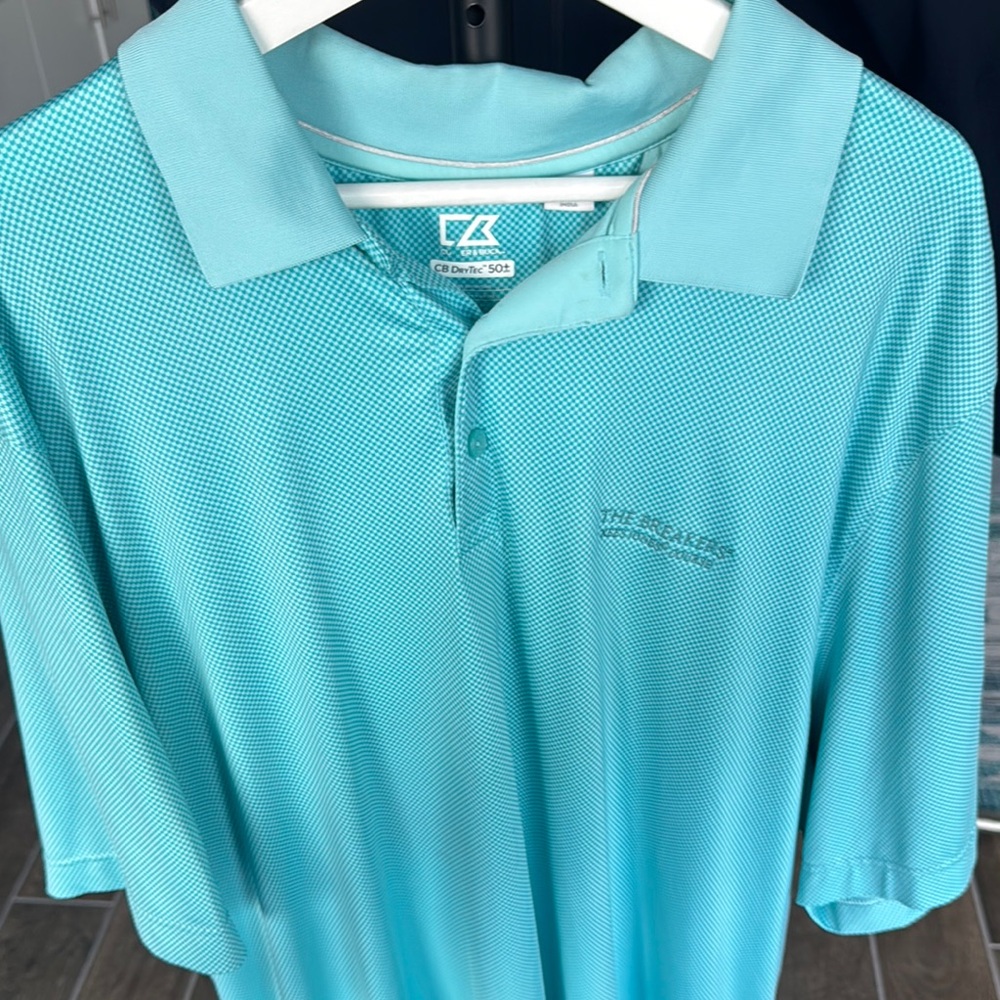 Cutter & Buck Men's Blue Polo Shirt - The Breakers
